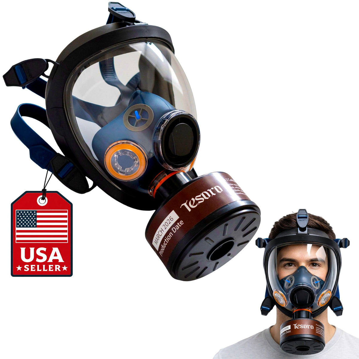 TS-100X-F 40mm Activated Carbon Filter for TS-100X Gas Mask
