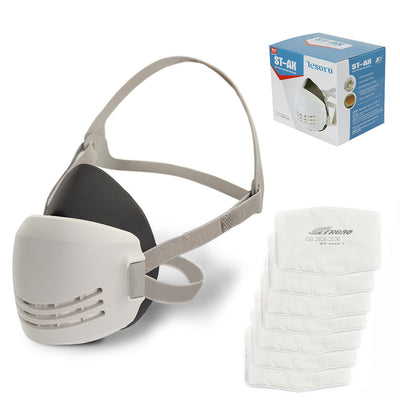 TS-AX Reusable Half Mask Respirator – with 7 PM2.5 Filters