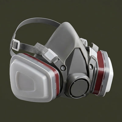 TS-M101 Respirator Mask + Safety Goggle Set – with 10 Replacement Filters