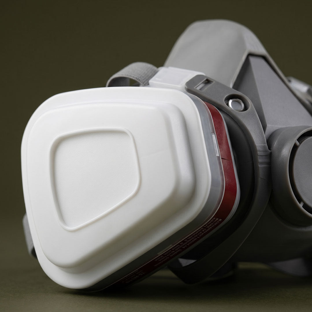 TS-M101 Respirator Mask + Safety Goggle Set – with 10 Replacement Filters