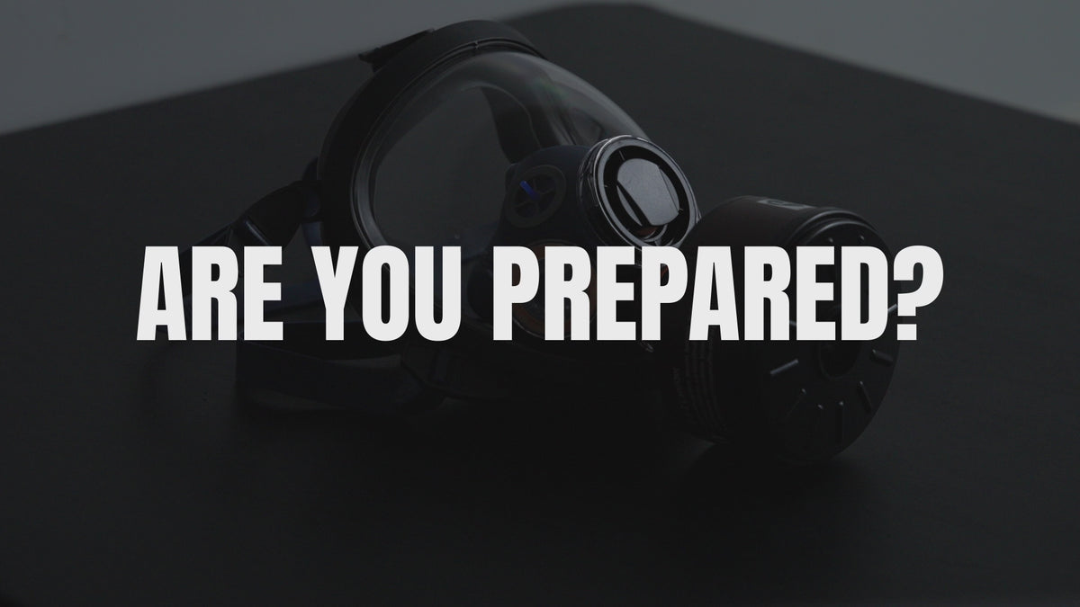 Load video: TS-100X Tactical Full Face Gas Mask – 40mm Activated Carbon Filtration